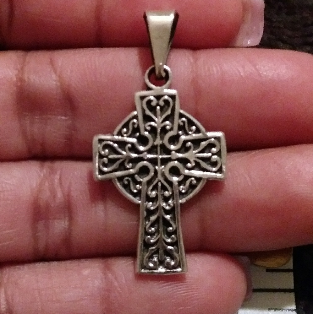 Oxide Sterling Silver Cross